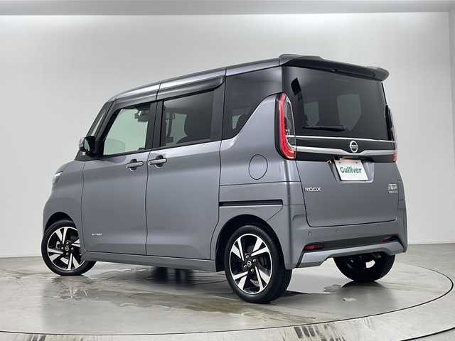 日産 ルークス HWS Gターボ プロパイロットED 埼玉県 2023(令5)年 0.6万km チタニウムグレーメタリック 純正ナビ/（ＨＤＭＩ／フルＴＶ／ＢＴ／ＡＭ／ＦＭ）/プロパイロット/インテリジェントエマージェンシーブレーキ/踏み間違い衝突防止アシスト/インテリジェントアラウンドビューモニター/両側パワースライドドア/ハンズフリーオートスライドドア/純正ドライブレコーダー/LEDライト/純正フロアマット/純正アルミホイール