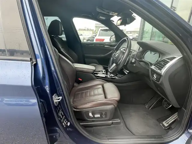 ＢＭＷ Ｘ３ xDrive20d Mスポーツ 石川県 2018(平30)年 6.1万km 青 ４WD/純正HDDナビ/【Bluetooth/フルセグTV/DVD】/レーンキープアシスト/クルーズコントロール/バック/フロント/サイド/全方位カメラ/ドライブレコーダー(ブラウン)/コーナーセンサー(前後)/茶革シート/パワーシート(前席)/シートヒーター(前席)/ワイヤレスチャージ/オートライト/LEDヘッドライト/オートマチックハイビーム/電動格納ミラー/電動リアゲート/ビルトインETC