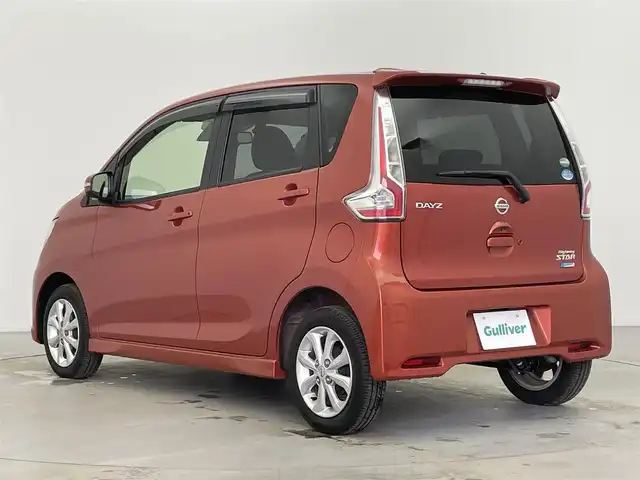 日産 デイズ ハイウェイスターX 富山県 2015(平27)年 5.4万km スカーレット 純正ナビ（AM/FM/CD/BT/SD）/フルセグTV/全方位カメラ/エマージェンシーブレーキ/プッシュスタート/スマートキー/オートハイビーム/HIDヘッドライト/フォグランプ/横滑り防止装置/ETC/純正ゴムマット