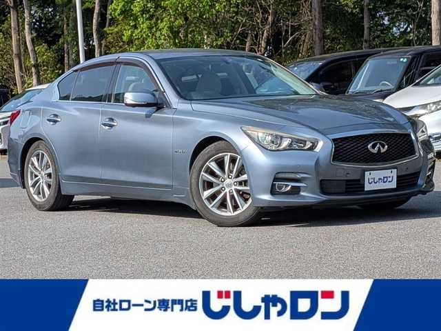 日産 スカイライン ハイブリッド 350GT 栃木県 2014(平26)年 7.9万km ハガネブルーM (株)IDOMが運営する【じしゃロン宇都宮店】の自社ローン対象車両になります。こちらは現金またはオートローンご利用時の価格です。自社ローンご希望の方は別途その旨お申付け下さい/4WD/純正ナビ/アラウンドビューモニター/クルーズコントロール/シートヒーター/パワーシート/シートメモリ/ETC/純正17インチAW/プッシュスタート/スマートキー/ドアバイザー/ドアミラーウインカー