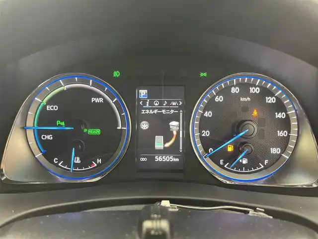 トヨタ ハリアー ハイブリッド プレミアム 滋賀県 2018(平30)年 5.7万km ホワイトパールクリスタルシャイン 純正9インチナビ/(CD/DVD/フルセグ/Bluetooth)/バックカメラ/追従クルーズコントロール/ETC/ハーフレザーシート/パワーシート(D席)/コーナーセンサー/電動リアゲート/LEDヘッドライト/オートライト/オートハイビーム/ステアリングスイッチ/スマートキー/プッシュスタート