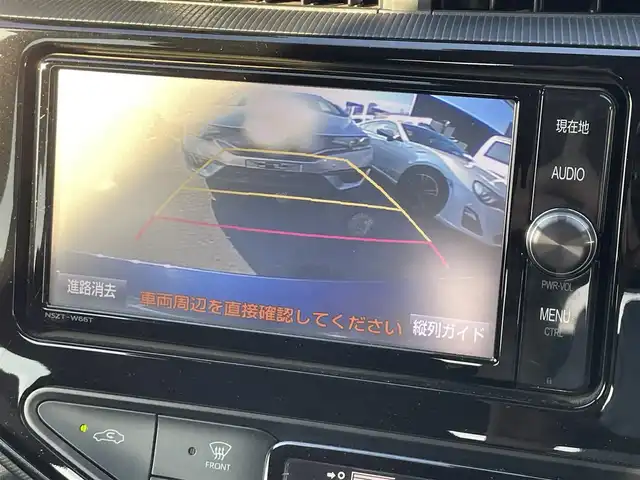 トヨタ アクア S スタイルブラック 滋賀県 2018(平30)年 6.8万km ダークブルーマイカ 純正ナビ/(CD/DVD/フルセグ/Bluetooth)/バックカメラ/前方ドラレコ/コーナーセンサー/LEDヘッドライト/オートライト/オートハイビーム/ステアリングスイッチ/ETC/スマートキー/プッシュスタート