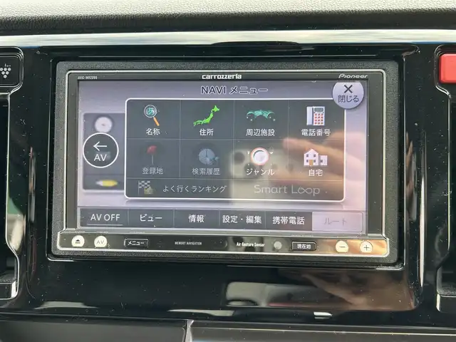 ホンダ Ｎ ＷＧＮ カスタム G Aパッケージ 福岡県 2014(平26)年 6.4万km プレミアムホワイトパール カロッツェリアナビ（AVICーMRZ099）/TV/BT/AUX/クルーズコントロール/純正アルミホイール/純正フロアマット/スマートキー（Pスタート）/スペアキー/ETC