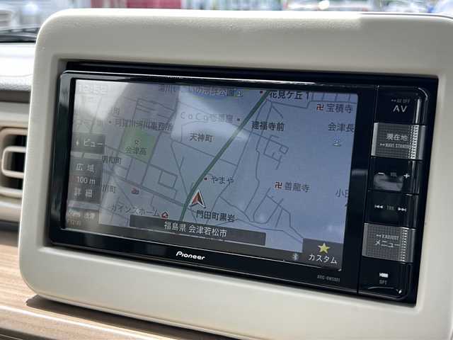 スズキ ラパン S 福島県 2019(令1)年 1.6万km フォーンベージュM 純正ナビ　全周囲カメラ　純正バイザー　純正ホイールカバー　前席シートヒーター　スズキセーフティサポート　オートライト　オートハイビーム　コーナーセンサー　Pスタート　電格ミラー　ステアリングリモコン