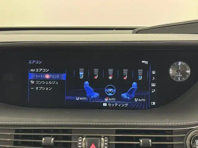レクサス ＬＳ 500 Iパッケージ 三重県 2019(平31)年 2.8万km ソニッククォーツ プレミアムガソリン・ツインターボ/FR/MTモード付フロア10AT/12.3型ナビ/（AM/FM/CD/DVD/REC/SD/USB/Bluetooth/Miracast/AUX/TV）/パノラミックビューモニター/ドライブレコーダー 前後/ETC2.0/LEXUS Safety System＋A/・プリクラッシュセーフティ（歩行者注意喚起・アクティブ操舵回避支援）/・フロントクロストラフィックアラート/・Lexus CoDrive（レーダークルコン・レーントレーシングアシスト・レーンチェンジアシスト）/・ドライバー異常時停車支援システム/・上下2段式アダプティブハイビームシステム/・ロードサインアシスト/・先行車発進告知機能/・ITS Connect/・ブラインドスポットモニター/など/装備/・ムーンルーフ*/・本革シート/・シートヒーター＆ベンチレーション（D/N）/・メモリーパワーシート（D20way/N18way）/・パワートランクリッド/・デジタルインナーミラー/・左右独立温度調整オートエアコン/・電動リヤガラスサンシェード/・カラーHUD/・電子パーキングブレーキ＆ブレーキホールド/・20インチノイズリダクションAW（スパッタ）/・スマートキーx2＋カードキーx1/など/*…メーカーOP