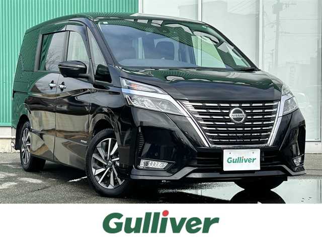 日産 セレナ ハイウェイスター V 福岡県 2020(令2)年 6.8万km ダイヤモンドブラック ワンオーナー/純正ナビ/フルセグＴＶ/両側パワスラ/追従クルコン/フリップダウンモニター/ＢＳＭ/デジタルインナーミラー/ドラレコ/前後コーナーセンサー/レーンキープアシスト/横滑り防止装置