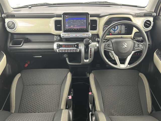 スズキ クロスビー HYBRID MZ 宮城県 2018(平30)年 6.1万km キャラバンアイボリーパールメタリック/ホワイト 2トーンルーフ 禁煙車/全方位カメラ/スズキセーフティーサポート/・デュアルカメラブレーキサポート/・車線維持支援機能/・オートハイビーム/純正8インチナビ/・CD.DVD.USB.BT.SD/フルセグTV/クルーズコントロール/前席シートヒーター/ETC/ドライブレコーダー（フロント）/LEDヘッドライト/LEDフォグライト/革巻ステアリング/ステアリングスイッチ/パドルシフト/純正フロアマット/純正16インチアルミホイール/純正ドアバイザー
