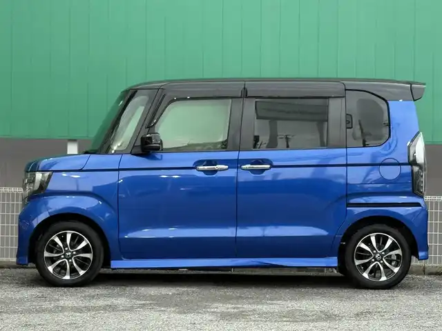 ホンダ Ｎ ＢＯＸ カスタム G L ホンダセンシング 千葉県 2018(平30)年 4.2万km ブリリアントスポーティブルーメタリック2トーン 純正メモリナビ（VXM-184-VFi)/ 　（BT/DVD/CD/AM/FM)/フルセグ/ホンダセンシング/レーダークルーズコントロール/片側パワースライド/ETC/バックカメラ/LEDライト/オートハイビーム/USB端子