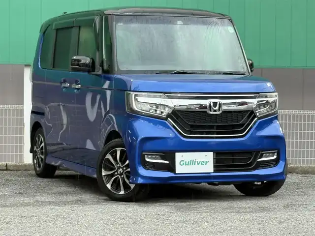 ホンダ Ｎ ＢＯＸ カスタム G L ホンダセンシング 千葉県 2018(平30)年 4.2万km ブリリアントスポーティブルーメタリック2トーン 純正メモリナビ（VXM-184-VFi)/ 　（BT/DVD/CD/AM/FM)/フルセグ/ホンダセンシング/レーダークルーズコントロール/片側パワースライド/ETC/バックカメラ/LEDライト/オートハイビーム/USB端子