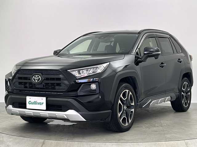 トヨタ ＲＡＶ４ アドベンチャー 大阪府 2020(令2)年 4.6万km アティチュードブラックマイカ カロッツェリア9インチSDナビ/【AM/FM/CD/DVD/Bluetooth/フルセグTV】/カロッツェリアサウンドシステム/【TS-WX70DA】/バックカメラ/ビルトインETC/前後ドライブレコーダー/【DC-DR651】/ステアリングヒーター/トヨタセーフティセンス/PCS/LTA/RSA/レーダークルーズコントロール/純正19インチAW/純正フロアマット