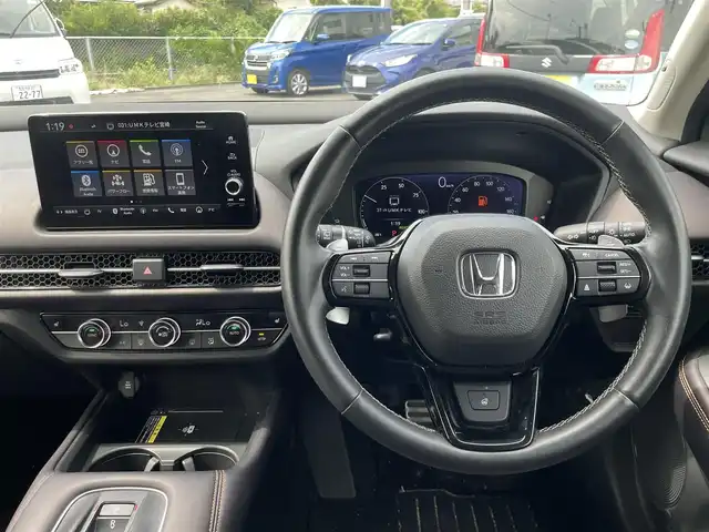 ホンダ ＺＲ－Ｖ ハイブリッド e:HEV Z 宮崎県 2023(令5)年 2.4万km プレミアムクリスタルブルークリスタル 純正ナビゲーション/　AM FM BT　TV/全方位カメラ/ETC車載器/ドライブレコーダー/パドルシフト/レーダークルーズコントロール/衝突軽減ブレーキ/LEDヘッドライト/フォグランプ　/パワーバックドア/パワーシート/シートヒーター/プッシュスタート/スマートキー