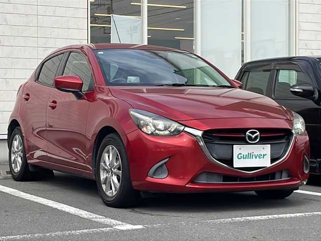 マツダ デミオ 13S ミッドセンチュリー 静岡県 2017(平29)年 6.2万km ソウルレッドプレミアムメタリック フルセグテレビ/バックカメラ/アイドリングストップ/プッシュスタート/ETC/オートライト/横滑り防止/LEDヘッドライト/メモリナビ/ドライブレコーダー