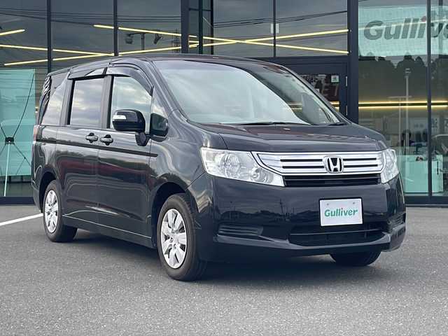 ホンダ ステップワゴン G HDDナビ スマートスタイル 鹿児島県 2012(平24)年 8.1万km クリスタルブラックパール 純正HDDナビ/（CD/DVD/USB/フルセグTV）/バックカメラ/純正フリップダウンモニター/ビルトインETC/両側パワースライドドア/HIDヘッドライト/社外フロアマット/ドアバイザー/スマートキー