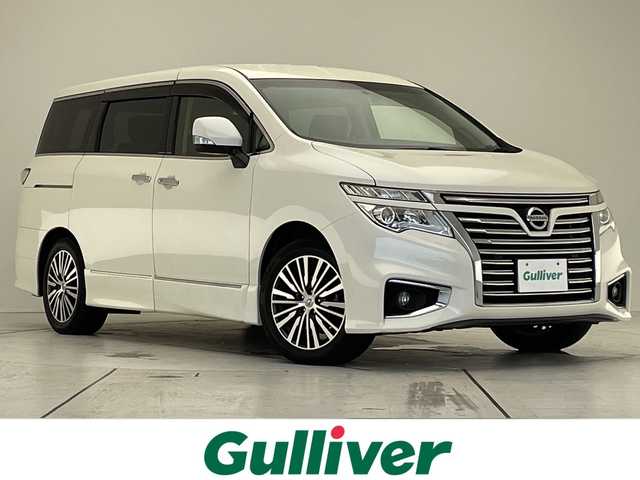 日産 エルグランド 250ハイウェイスターS 愛知県 2018(平30)年 7万km ブリリアントホワイトパール 純正ナビ/フリップダウンモニター/両側パワースライドドア/クルーズコントロール/バックカメラ/純正アルミホイール/LEDヘッドライト/リアオートエアコン/ドライブレコーダー/ETC/フルセグ/CD/Bluetooth/ステアリングスイッチ/スマートキー/プッシュスタート