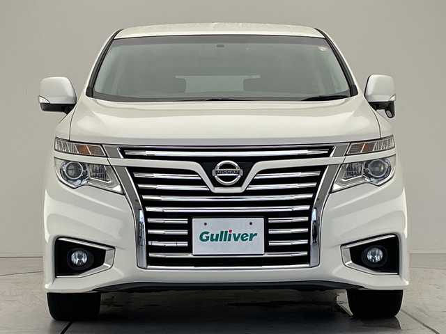 日産 エルグランド 250ハイウェイスターS 愛知県 2018(平30)年 7万km ブリリアントホワイトパール 純正ナビ/フリップダウンモニター/両側パワースライドドア/クルーズコントロール/バックカメラ/純正アルミホイール/LEDヘッドライト/リアオートエアコン/ドライブレコーダー/ETC/フルセグ/CD/Bluetooth/ステアリングスイッチ/スマートキー/プッシュスタート