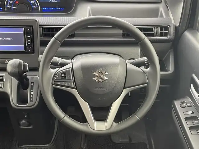 スズキ ワゴンＲ HYBRID FZ 福井県 2017(平29)年 7.5万km ブルーイッシュブラックパール3 Panasonicナビ/CD/DVD/Bluetooth/フルセグ/シートカバー/シートヒーター/スマートキー/LEDヘッドライト/ETC/横滑り防止装置/レーンキープアシスト