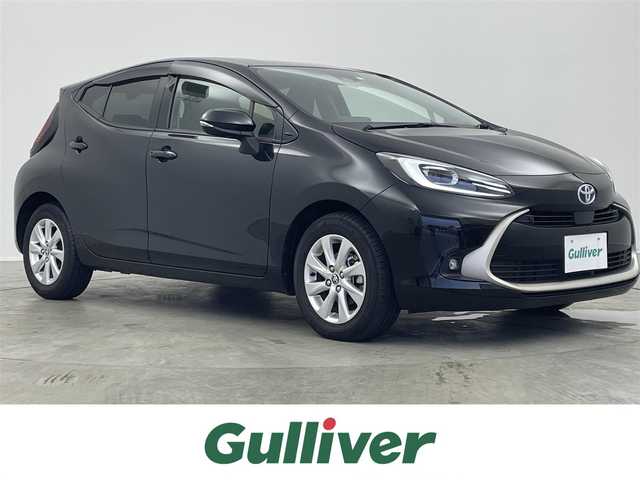 トヨタ アクア Z 埼玉県 2023(令5)年 1.9万km ブラックマイカ 純正10.5インチディスプレイオ＾ディオ/ AM FM BluetoothフルセグTV AppleCarplay/トヨタセーフティセンス/プリクラッシュセーフティ/レーントレーシングアシスト/レーダークルーズコントロール/オートマチックハイビーム/ロードサインアシスト/パノラミックビューモニター/AC100V/クリアランスソナー/純正15インチアルミホイール/オートライト/スマートキー