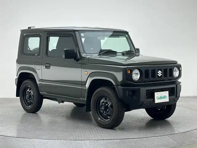 スズキ ジムニー XG 兵庫県 2019(平31)年 1.3万km ジャングルグリーン ・純正CDオーディオ/・ETC/・4WD/・純正マット/・スペアキー/・リモコンキー/・背面タイヤ/・ヘッドライトレベライザー
