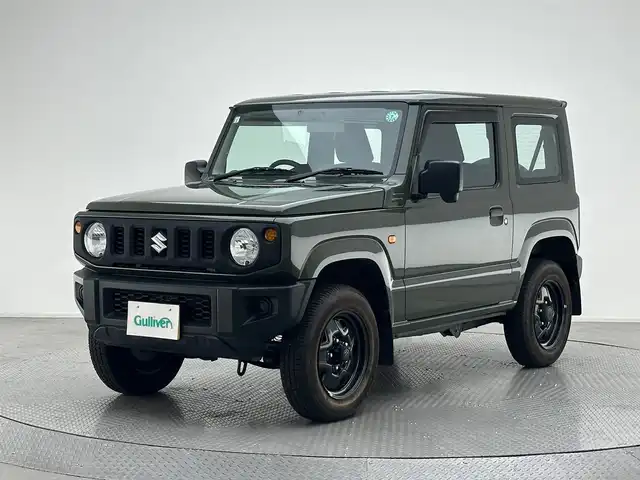 スズキ ジムニー XG 兵庫県 2019(平31)年 1.3万km ジャングルグリーン ・純正CDオーディオ/・ETC/・4WD/・純正マット/・スペアキー/・リモコンキー/・背面タイヤ/・ヘッドライトレベライザー