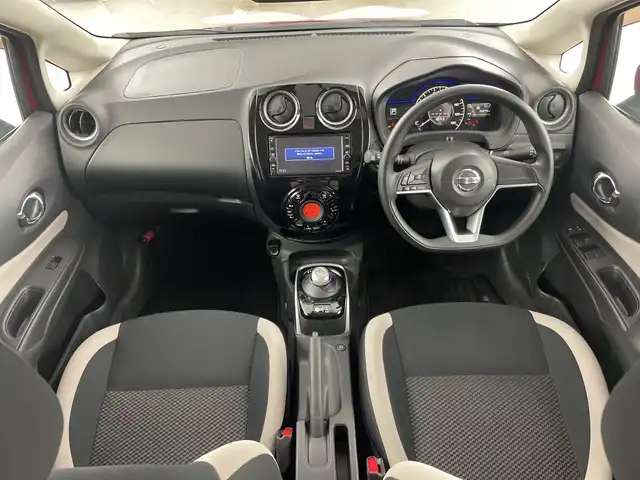 日産 ノート e－パワー X 愛知県 2019(令1)年 5.1万km ガーネットレッド 純正ナビ【MJ119D-W】/（Bluetooth・CD・AUX・フルセグ）/前方ドライブレコーダー/インテリジェントエマージェンシーブレーキ/・車線逸脱防止/・踏み間違い防止アシスト/レーンキープアシスト/横滑り防止/前後コーナーセンサー/ETC/純正15インチアルミホイール/オートライト/純正フロアマット/プッシュスタート