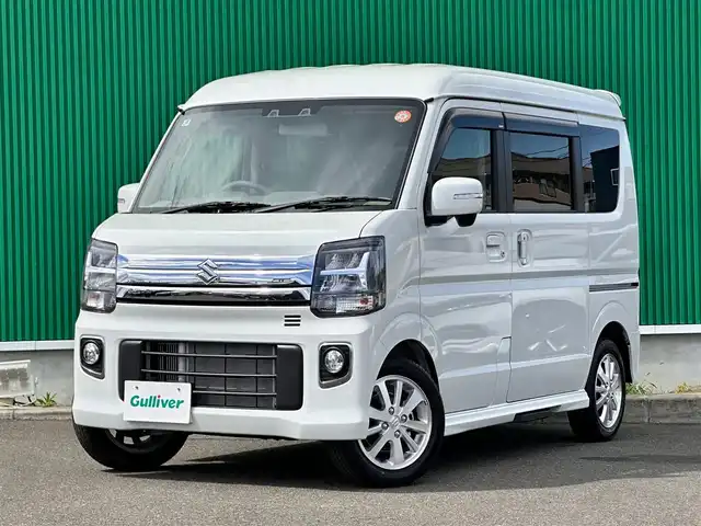 スズキ エブリィ ワゴン PZターボ スペシャル ハイルーフ 宮城県 2025(令7)年 0.1千km パールホワイト バックアイカメラ付ディスプレイオーディオ/・7インチディスプレイオーディオ/・AppleCarPlay/AndroidAuto/・バックアイカメラ/・USB外部接続ソケット/＝＝＝/ターボ車/セーフティサポート/・デュアルカメラブレーキサポート/・誤発進抑制機能（後方含む）/・車線逸脱警報機能/・ハイビームアシスト/・リアパーキングセンサー/・先行車発進お知らせ機能/・後退時ブレーキサポート/・ヒルホールドコントロール/アイドリングストップ/両側パワースライドドア/電動オートステップ/ステアリングスイッチ/運転席シートヒーター/リアサーキュレーターファン/LEDヘッドライト/オートライト/フォグライト/14インチ純正アルミホイール/スペアキー1本/プッシュスタートボタン/電動格納ウィンカーミラー/ドアバイザー/純正フロアマット