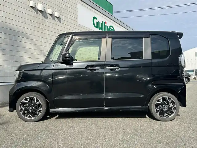 ホンダ Ｎ ＢＯＸ カスタム G L ターボ ホンダセンシング 山形県 2018(平30)年 8.9万km クリスタルブラックパール 4WDターボ/両側パワースライドドア/ホンダセンシング/衝突被害軽減システム/アダプティブクルーズコントロール/レーンアシスト/オートハイビーム/横滑り防止装置/アイドリングストップ/ハーフレザーシート/シートヒーター/ロールサンシェード/エクルプスSDナビ/フルセグTV/Bluetooth/ステアリングスイッチ/LEDヘッドライト/純正15インチスチールホイール