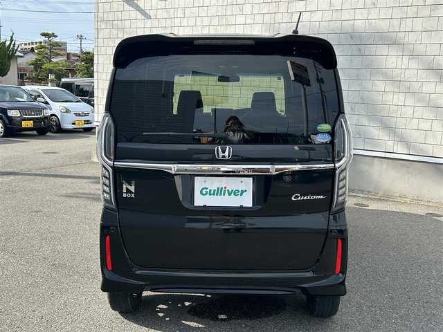 ホンダ Ｎ ＢＯＸ カスタム G L ターボ ホンダセンシング 山形県 2018(平30)年 8.9万km クリスタルブラックパール 4WDターボ/両側パワースライドドア/ホンダセンシング/衝突被害軽減システム/アダプティブクルーズコントロール/レーンアシスト/オートハイビーム/横滑り防止装置/アイドリングストップ/ハーフレザーシート/シートヒーター/ロールサンシェード/エクルプスSDナビ/フルセグTV/Bluetooth/ステアリングスイッチ/LEDヘッドライト/純正15インチスチールホイール