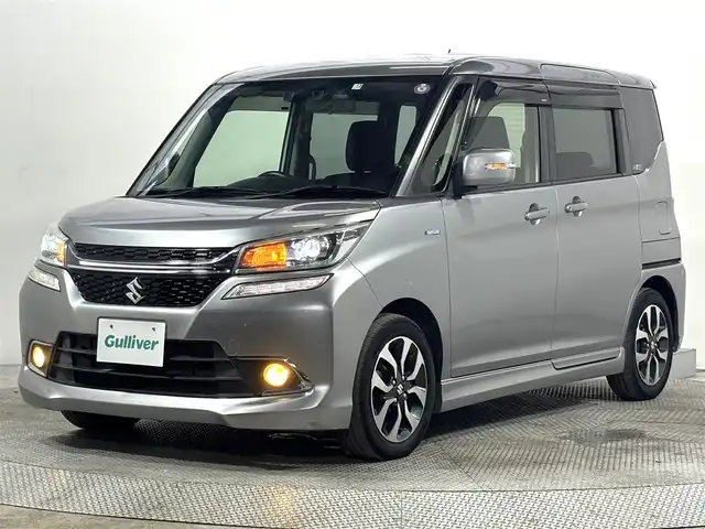 スズキ ソリオ バンディット HV MV 大阪府 2017(平29)年 5.2万km プレミアムシルバーメタリック 純正8incナビTV 後席モニター ETC シートヒーター 衝突軽減 クルコン レーンアシスト スマートキー Pスタート アイドリングストップ オートエアコン ドラレコ