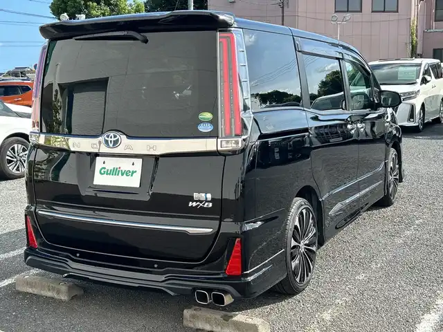 トヨタ ノア ハイブリッド Si ダブルバイビーⅡ 千葉県 2019(令1)年 6.1万km ブラック モデリスタエアロ 18インチAW  9型ナビNSZT-Y68T バックカメラ 両側パワースライドドア シートヒーター クルコン ETC USB 革調シートカバー LEDライト オートライト ソナー