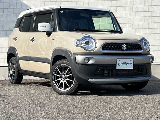スズキ クロスビー HYBRID MZ 福島県 2019(令1)年 5.3万km キャラバンアイボリーパールメタリック/ホワイト 2トーンルーフ 純ナビ 全方位カメラ フルセグTV　Bluetooth ETC2.0 前方ドラレコ 前席シートヒーター パドルシフト ステリモ クルコン バックソナー USB端子 シートカバー グリップコントール スマートキー トノカバー