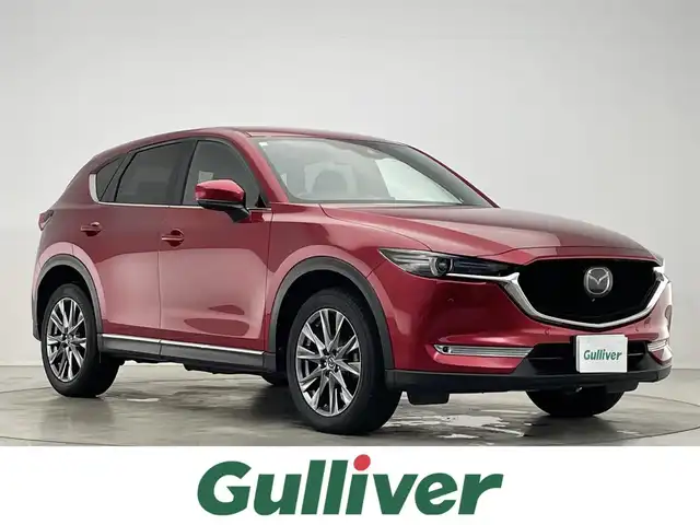 マツダ ＣＸ－５ XD エクスクルーシブモード 滋賀県 2019(平31)年 7.4万km 赤 レザーシート/ベンチレーション/シートヒーター/メモリー付きパワーシート/純正メモリーナビ/・フルセグ/Bluetooth/CD/DVD/USB/全方位カメラ/BSM/LEDヘッドライト/ヘッドアップディスプレイ/パワーバックドア/BOSEサウンド/純正１９AW/追従付クルーズコントロール/レーンキープアシスト/クリアランスソナー/革巻きステアリング/ステアリングヒーター/ウィンカーミラー