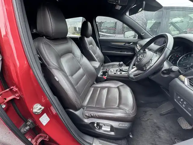 マツダ ＣＸ－５ XD エクスクルーシブモード 滋賀県 2019(平31)年 7.4万km 赤 レザーシート/ベンチレーション/シートヒーター/メモリー付きパワーシート/純正メモリーナビ/・フルセグ/Bluetooth/CD/DVD/USB/全方位カメラ/BSM/LEDヘッドライト/ヘッドアップディスプレイ/パワーバックドア/BOSEサウンド/純正１９AW/追従付クルーズコントロール/レーンキープアシスト/クリアランスソナー/革巻きステアリング/ステアリングヒーター/ウィンカーミラー