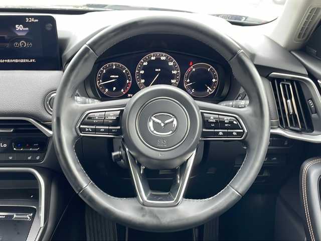 マツダ ＣＸ－６０ XD Lパッケージ 山梨県 2023(令5)年 0.8万km ディープクリスタルブルーマイカ ４WD/衝突軽減ブレーキ/純正12.3インチSDナビ/アップルカープレイ/アンドロイドオート対応/フルセグテレビ/Bluetooth/アイドリングストップ/レーダークルーズコントロール/全方位カメラ/プッシュスタート/パワーバックドア/ETC/純正LEDヘッドライト/前席本革パワーシート（メモリ付き）/シートヒーター/ステアリングヒーター/純正アルミホイール/HDMI端子/BOSEスピーカー
