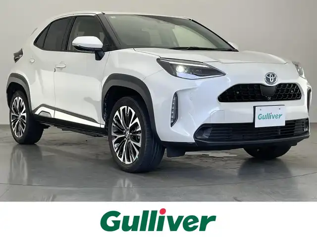 トヨタ ヤリスクロス ハイブリッド Z 愛知県 2020(令2)年 5.9万km ホワイトパールクリスタルシャイン 純正８型ＤＡナビ　全方位カメラ　ＨＵＤ　ＢＳＭ　フルセグＴＶ　電動リヤゲート　前後ドラレコ　ＥＴＣ　セーフティセンス　衝突軽減　追従クルコン　ＬＥＤオートライト　禁煙車　ＡＣ１００Ｖ　シートヒーター ミラキャスト　