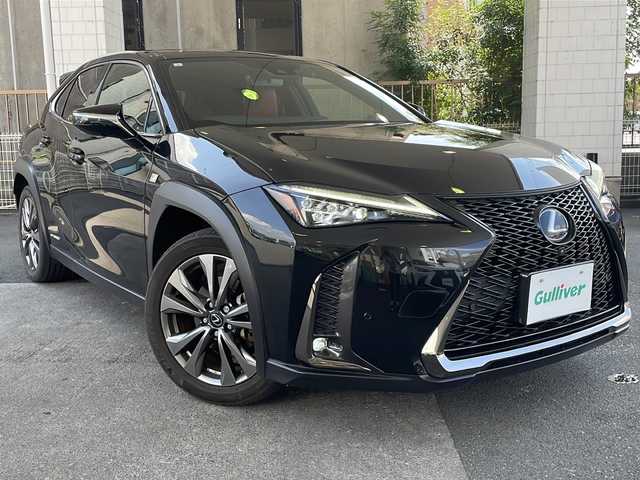 レクサス ＵＸ 250h Fスポーツ 京都府 2019(平31)年 8.9万km グラファイトブラックガラスフレーク 10.3インチ純正SDナビ /フルセグTV/Bluetooth/CD/DVD再生機能/AUX/Miracast/赤本革 /メモリーパワーシート /シートヒーター/エアシート/ステアリングヒーター/サンルーフ /TDRマフラー/アラウンドビューモニター /パドルシフト/BSM /クルコン追従有/レーンキープアシスト/前後コーナーセンサー /3眼LEDヘッドライト  /フロントフォグランプ/オートライト/オートマチックハイビーム/ハンズフリーパワーバックドア/Wサイドエアバッグ/カーテンエアバッグ