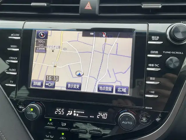 トヨタ カムリ G レザーパッケージ 広島県 2018(平30)年 8.9万km プラチナホワイトパールマイカ トヨタセーフティセンス/モデリスタエアロ /純正メーカーOPナビ/CD/DVD/DTV/Bluetooth/USB/バックカメラ/レーダークルーズコントロール/レザーシート/パワーシート/シートヒーター /LEDオートライト/オートマチックハイビーム /HUD/BSM/RCTA/クリアランスソナー /レーンキープ/前後ドライブレコーダー/ビルトインETC/純正フロアマット/スマートキー/プッシュスタート