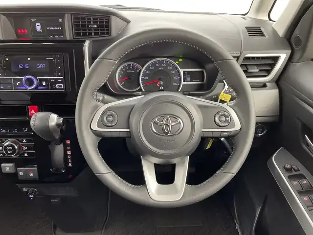 トヨタ ルーミー カスタムG 新潟県 2023(令5)年 3万km ブライトシルバーM プッシュスタート/スペアキー1本/スマートキー/クルーズコントロール　追従あり/オーディオ　型式TZ-ND001/CD/BT/AUX/両側パワースライドドア/社外アルミ14インチ/衝突被害軽減システム/オートライト/フロアマット