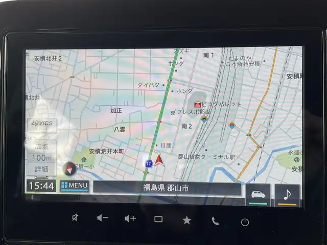 スズキ スペーシア カスタム HYBRID XS ターボ 福島県 2023(令5)年 0.9万km インディゴブルーメタリック 純正ナビゲーション/【BT/USB/TV】/アラウンドビューモニターデュアルセンサーブレーキサポート/衝突被害軽減ブレーキ/レーンキープアシスト/アダプティブクルーズコントロール/バックカメラ/前席シートヒーター/ステアリングヒーター/ステアリングリモコン/両側パワースライドドア/LEDオートライト/LEDフォグランプ/リアサーキュレーター/リアドアロールサンシェード/シートバックテーブル/純正フロアマット/取扱説明書/新車保証書/スペアキー有