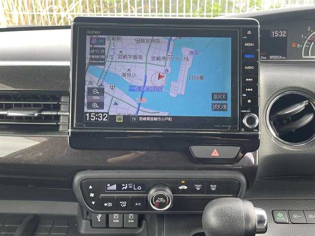 ホンダ Ｎ ＢＯＸ G L ターボ ホンダセンシング 静岡県 2018(平30)年 9.2万km ブリリアントスポーティブルーメタリック2トーン Gathersナビ/Bluetooth/ハンズフリー通話/アダプティブクルーズコントロール/パドルシフト/ホンダセンシング/ドアバイザー/後席サンシェード/ビルトインETC/USB入力端子/両側パワースライドドア/電動格納ミラー/オートライト/LEDヘッドライト