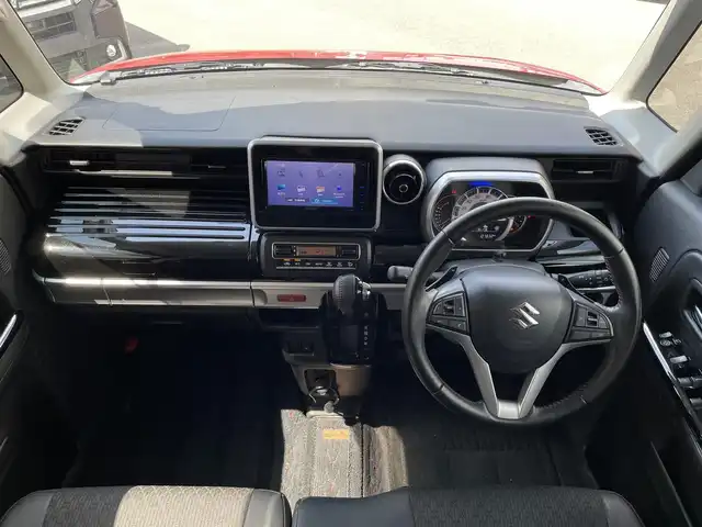 スズキ スペーシア カスタム HYBRID XS ターボ 大阪府 2018(平30)年 10.8万km フェニックスレッドパール/ブルーイッシュブラックパール (株)IDOMが運営する【じしゃロン東大阪店】の自社ローン専用車両になりますこちらは現金またはオートローンご利用時の価格です。自社ローンご希望の方は別途その旨お申付け下さい/純正メモリーナビ 【KXM-E502W】/(フルセグTV/CD/DVD/BT/iPod/FM/AM/SD/USB)/両側パワースライドドア/ローダウン/バックカメラ/デュアルセンサーブレーキサポート/ドライブレコーダー/ETC/LEDヘッドライト/コーナーセンサー/クルーズコントロール/リア送風機/スマートキー＆プッシュスタート/スペアキー/取扱説明書 【ナビ・車両】