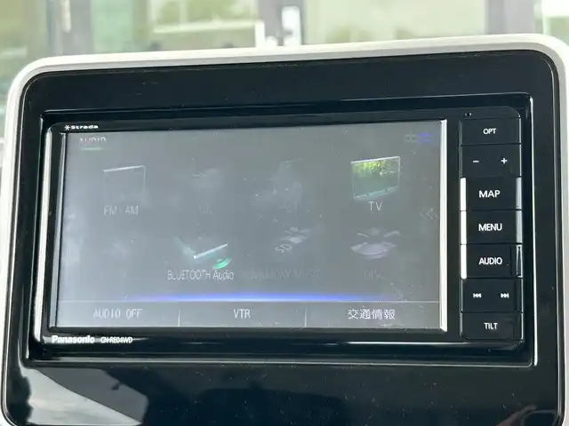 スズキ スペーシア カスタム HYBRID GS 奈良県 2018(平30)年 4.4万km ピュアホワイトP ７インチ社外ナビ　/フルセグテレビ　/ｂｌｕｅｔｏｏｔｈ　/ＥＴＣ　/シートヒーター　/ＵＳＢ入力端子　/片側パワースライドドア　/衝突軽減ブレーキシステム　/後方コーナーセンサー　/レーンキープアシスト/スペアキー　/フォグランプ/LEDヘッドライト