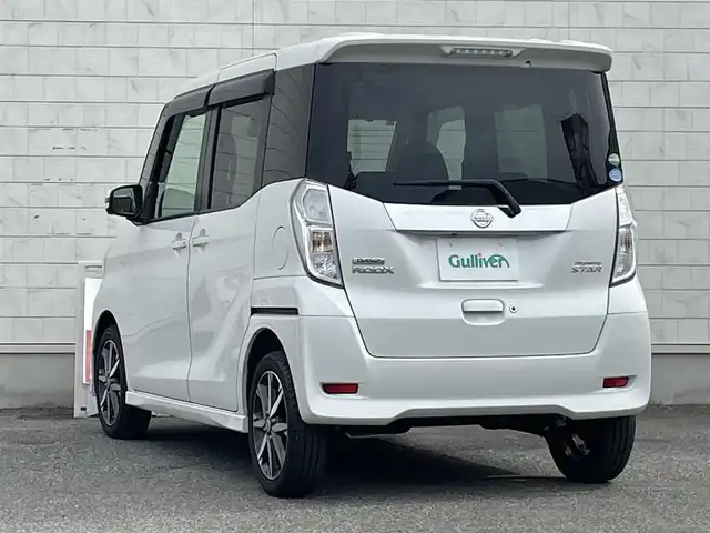 日産 デイズ ルークス ハイウェイスター Gターボ 山口県 2018(平30)年 4.2万km ホワイトパール SDナビ フルセグTV CD DVD BT/アラウンドビューモニター/両側パワースライドドア/ナビ連動ドラレコ/ETC/クルーズコントロール/スマートキー 2個/サーキュレーター/衝突被害軽減ブレーキ/オートマチックハイビーム/LEDオートヘッドライト/フォグライト/ステアリングリモコン/横滑り防止/W サイド エアバッグ/禁煙車