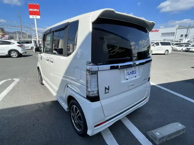 ホンダ Ｎ ＢＯＸ カスタム G SSパッケージ 熊本県 2013(平25)年 9.8万km プレミアムホワイトパール (株)IDOMが運営する【じしゃロン熊本店】の自社ローン専用車両になります。こちらは現金またはオートローンご利用時の価格です。自社ローンご希望の方は別途その旨お申付け下さい　/社外ナビ（NR-MZ33）/ワンセグテレビ/DVD/CD/Bluetooth接続/ETC/両側パワースライドドア/HIDヘッドライト/オートライト/クルーズコントロール/スマートキー/純正アルミホイール