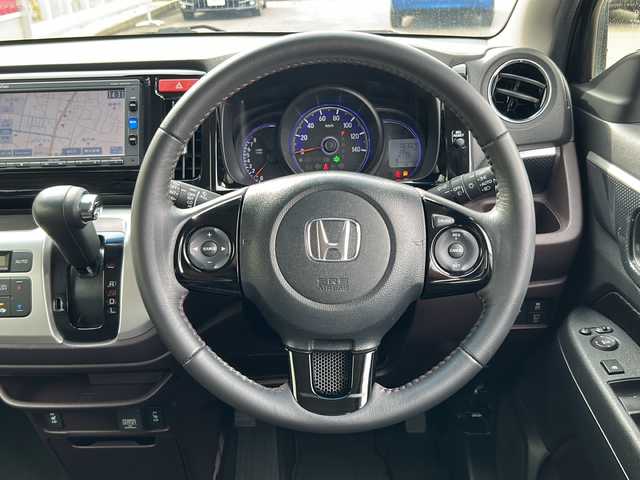 ホンダ Ｎ ＷＧＮ カスタム Gターボ SSクールPKG 福島県 2016(平28)年 6.7万km スマートブラック 純正ナビ　４ＷＤ　バックカメラ　クルーズコントロール　ＣＴＢＡ　ＥＴＣ　シートヒーター　プッシュスタート　スマートキー　オートライト　ＡＡＣ　オートリトラミラー　純正マット　純正アルミ１４インチ