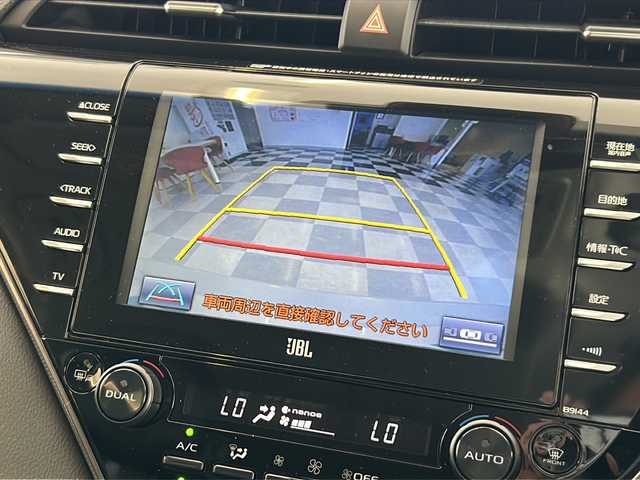 トヨタ カムリ WSレザーパッケージ 岐阜県 2018(平30)年 4.4万km プラチナホワイトパールマイカ JBLプレミアムサウンドシステム/トヨタセーフティセンス/プリクラッシュセーフティ/ブラインドスポットモニター/レーダークルーズコントロール/車線逸脱警報/オートマチックハイビーム/純正ナビ/バックカメラ/フルセグTV/DVD/前席シートヒーター/ドライブレコーダー/電子パーキング/ビルトインETC2.0/保証書/取扱説明書/スペアキー