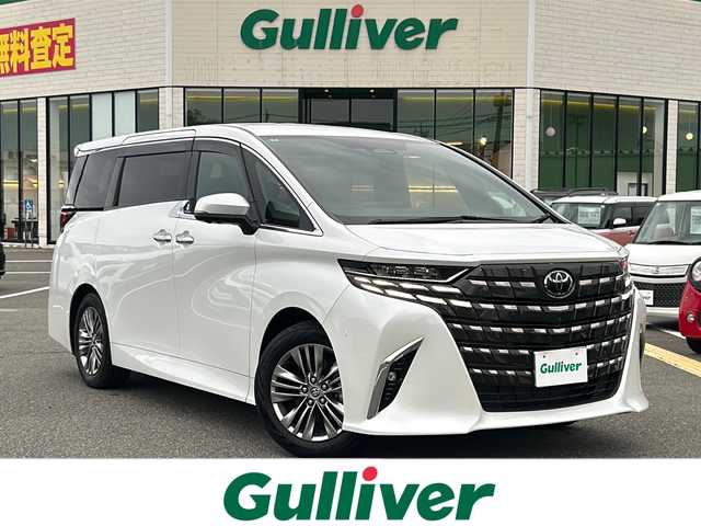 トヨタ アルファードハイブリット Z 鳥取県 2024(令6)年 0.1万km プラチナホワイトパールマイカ ワンオーナー/純正12.3インチDPオーディオ/BT/フルセグ/HDMI/パノラミックビューモニター/デジタルインナーミラー/トヨタチームメイト/ETC2.0/前席/二列目パワーシート/前席シートヒーター/ブラインドスポットモニター/左右独立ムーンルーフ/黒レザーシート/両側パワースライドドア/パワーバックドア/トヨタセーフティセンス/レーダークルーズコントロール/レーンキープアシスト/LEDヘットライト/フォグライト/純正18インチアルミホイール/ドアバイザー/スペアキー/スペアタイヤ/保証書/取扱説明書