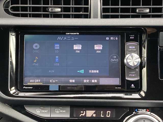 トヨタ アクア S 佐賀県 2016(平28)年 6.9万km スーパーホワイトⅡ ワンオーナー/Carrozzeriaナビ/プリクラッシュセーフティ/レーンディパーチャーアラート/オートハイビーム/ETC/リモコンキー