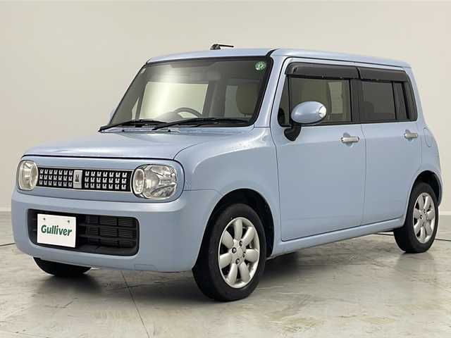 スズキ ラパン XL 福島県 2013(平25)年 3.2万km エアブルーメタリック シートヒーター　ナビ　バックカメラ　スマートキー　ＥＴＣ　ヘッドライト　電格ミラー　純正フロアマット　純正１４インチアルミホイール　ドアバイザー　ＵＳＢ入力端子　プッシュスタート　禁煙車