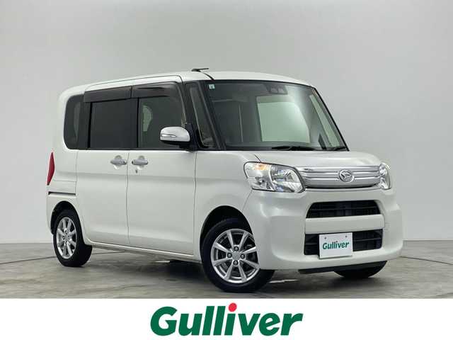 ダイハツ タント G SA Ⅲ 群馬県 2017(平29)年 7.2万km パールホワイトⅢ 禁煙車　社外７型ナビ　CD DVD　USB　BT　フルセグ　両側パワースライドドア　バックカメラ　衝突軽減システム　オートマチックハイビーム　コーナーセンサー　シートヒーター　電動格納ミラー
