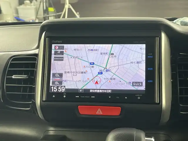 ホンダ Ｎ ＢＯＸ カスタム SSパッケージ 愛知県 2014(平26)年 7.2万km プレミアムゴールドパープルパール 純正8インチナビ/（AM/FM/地上D/BT/CD/DVD）/バックカメラ/シティブレーキアクティブシステム/ETC/前席シートヒーター/両側パワースライドドア/純正14インチAW/プッシュスタート/スマートキー/スペアキー有/横滑り防止機能/電動格納ミラー/純正フロアマット/LEDヘッドライト/フロントフォグ/ドアバイザー/ステアリングスイッチ
